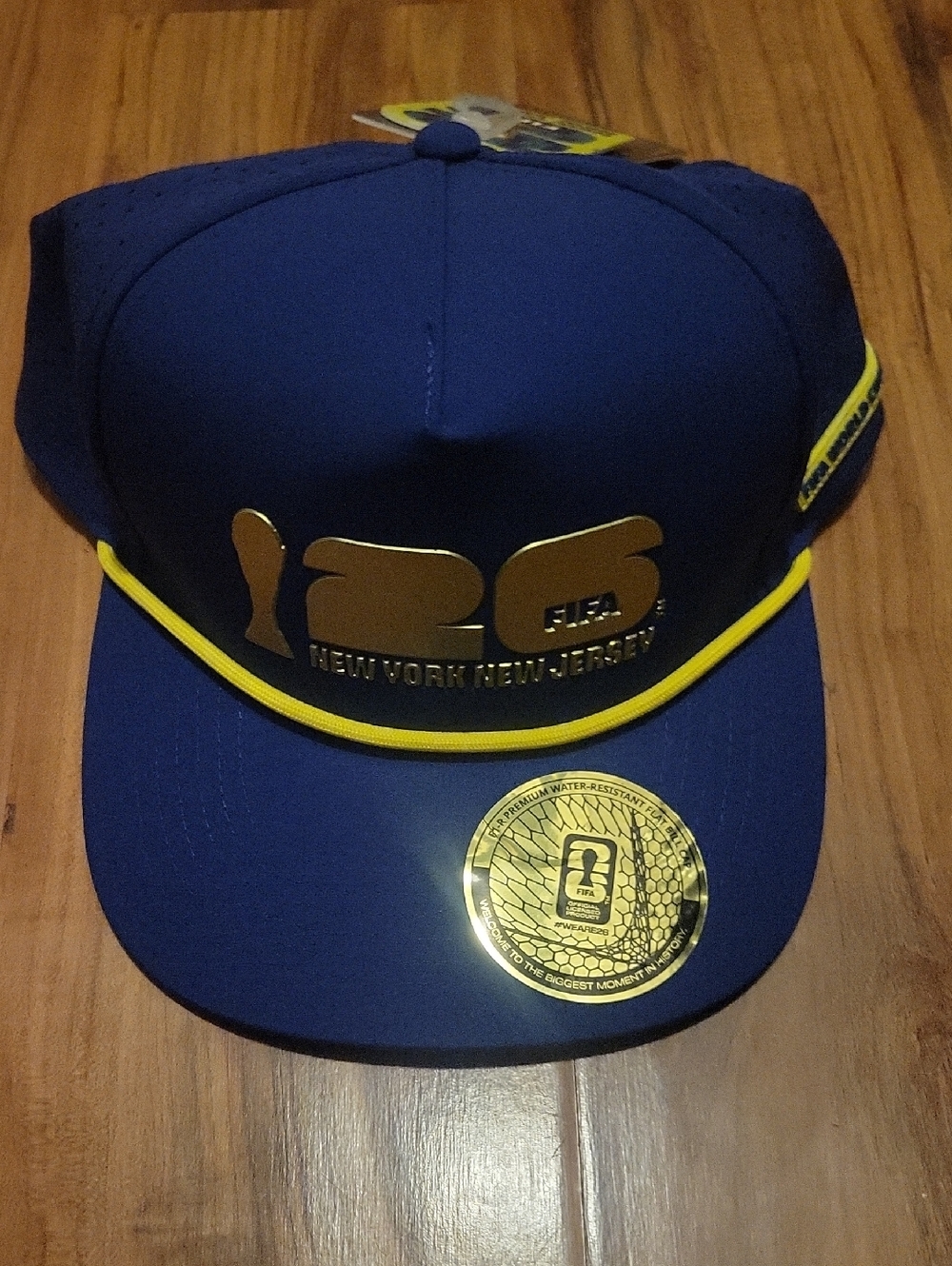 FIFA 125th Anniversary Blue & Yellow Snapback Hat